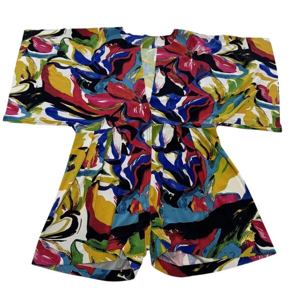 KAMALIKULTURE Norma Kamali Romper Womens Medium Rectangle Plissierter Playsuit - Picture 2 of 9